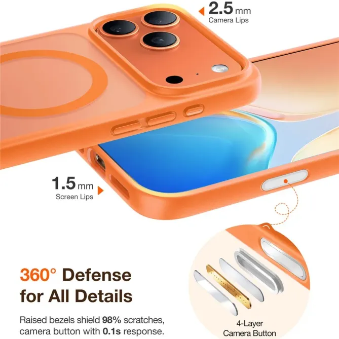 Coque iPhone 17 Pro Max à Fini Mat Antichoc | X-SHOCK