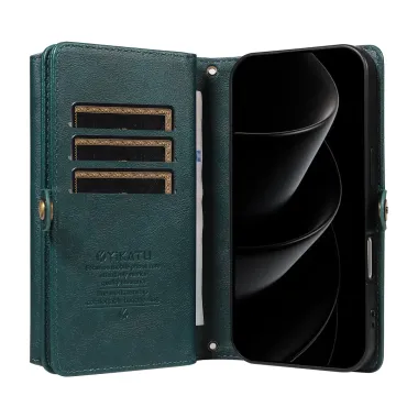 Housse Portefeuille à Bandoulière pour iPhone 17 Pro Max | Organizer Vert foncé - photo 18