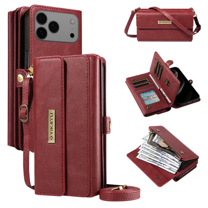Housse Portefeuille à Bandoulière pour iPhone 17 Pro Max | Organizer