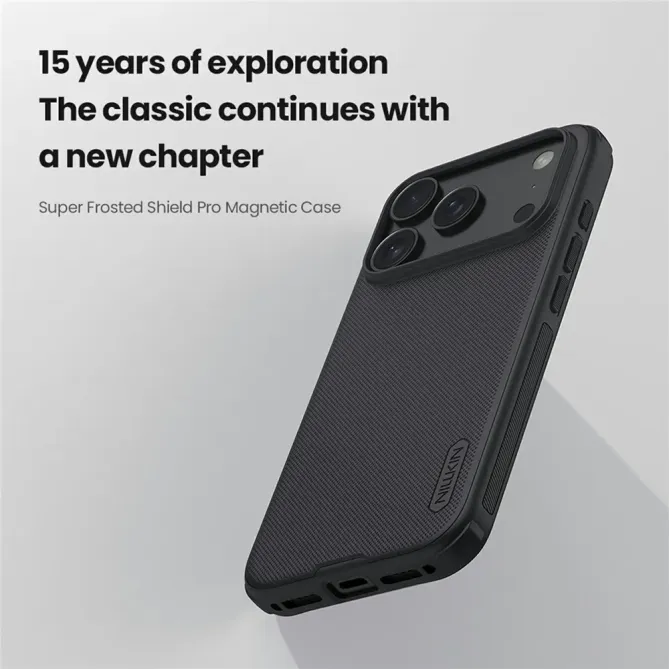 Coque iPhone 17 Pro Max Nillkin Rigide Givré Compatible MagSafe