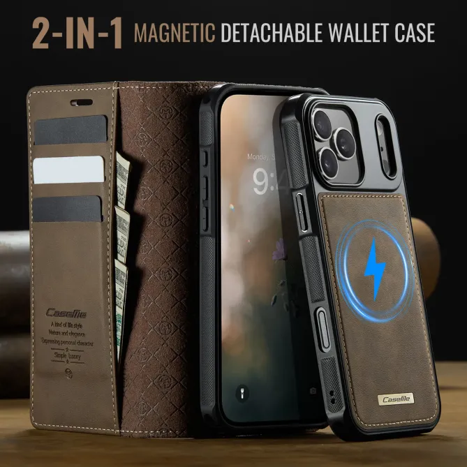 Housse Portefeuille Détachable iPhone 17 Pro Max MagSafe
