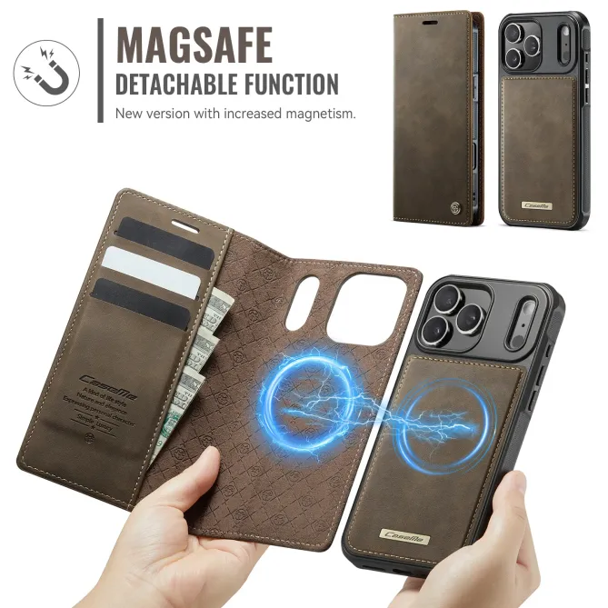 Housse Portefeuille Détachable iPhone 17 Pro Max MagSafe