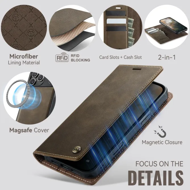 Housse Portefeuille Détachable iPhone 17 Pro Max MagSafe
