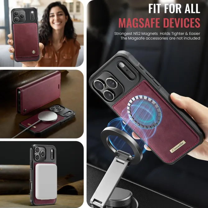 Housse Portefeuille Détachable iPhone 17 Pro Max MagSafe