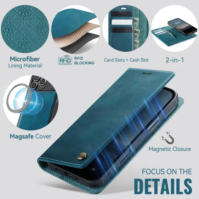 Housse Portefeuille Détachable iPhone 17 Pro Max MagSafe