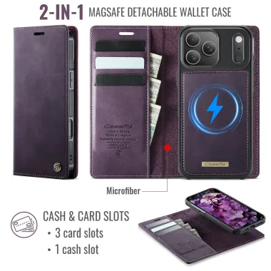 Housse Portefeuille Détachable iPhone 17 Pro Max MagSafe Violet - photo 34