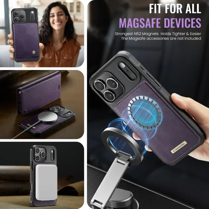 Housse Portefeuille Détachable iPhone 17 Pro Max MagSafe