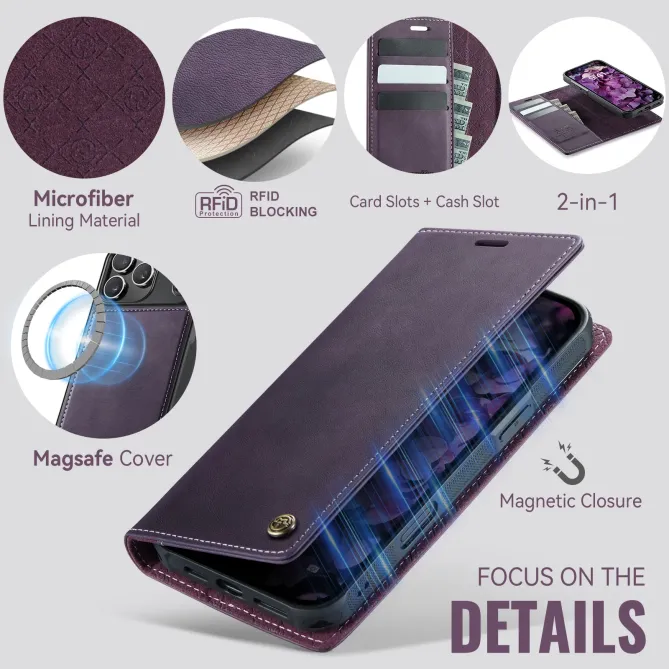 Housse Portefeuille Détachable iPhone 17 Pro Max MagSafe