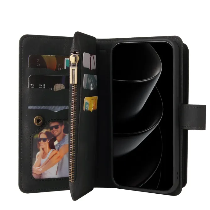 Housse portefeuille iPhone 17 Pro Max à lanière