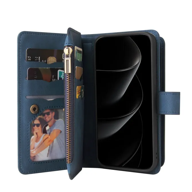 Housse portefeuille iPhone 17 Pro Max à lanière