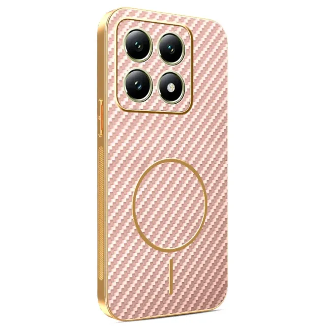 Coque Xiaomi 14T Texture Carbone MagSafe