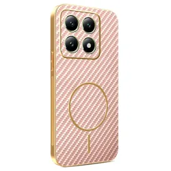 Coque Xiaomi 14T Texture Carbone MagSafe