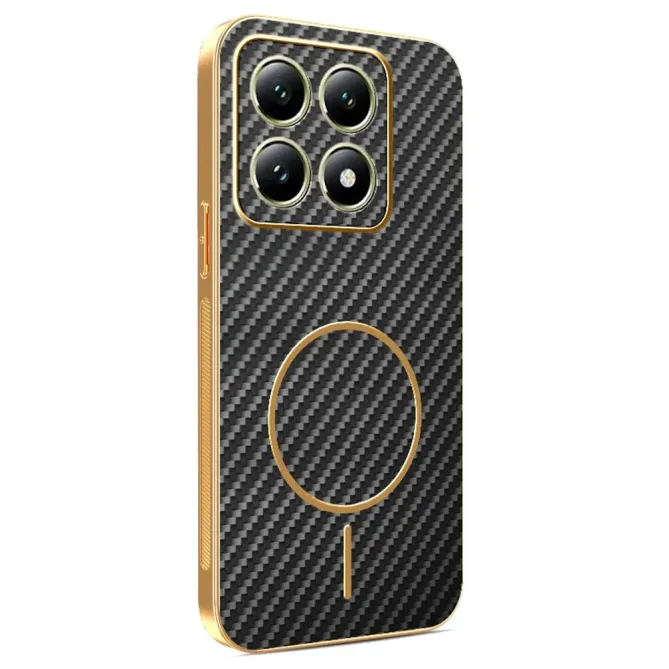 Coque Xiaomi 14T Texture Carbone MagSafe
