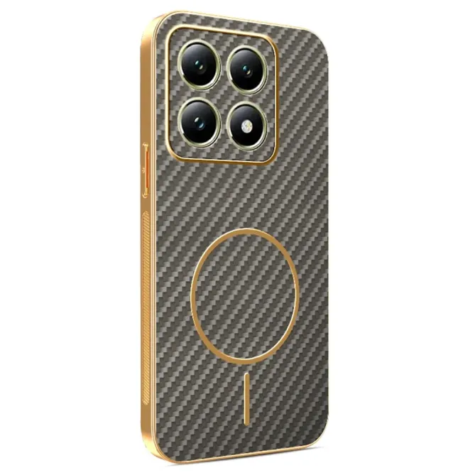 Coque Xiaomi 14T Texture Carbone MagSafe