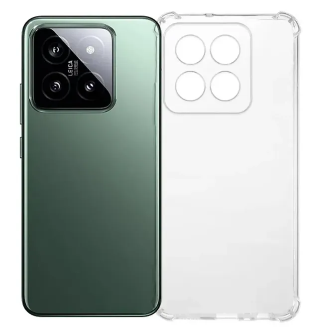 Pack Xiaomi 14T | Coque Coins Renforcés Transparente avec 2 Verre Trempé - photo 2