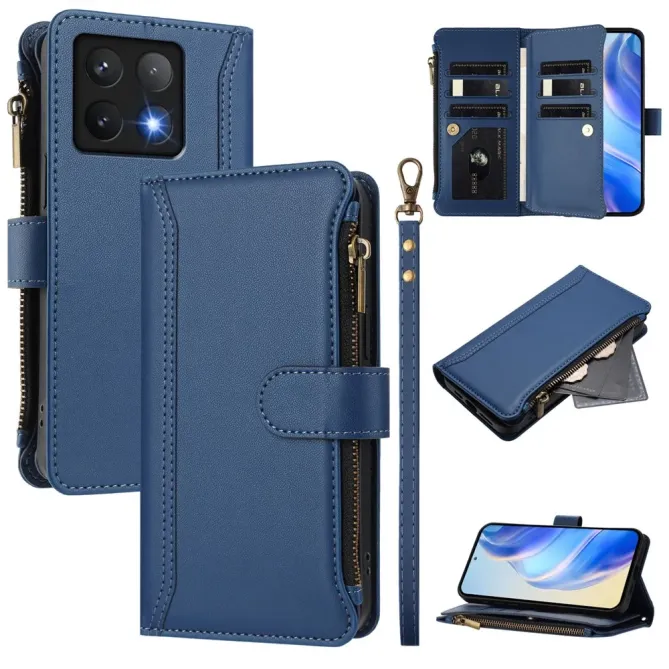 Housse Xiaomi 14T Portefeuille 9 Cartes et Zip