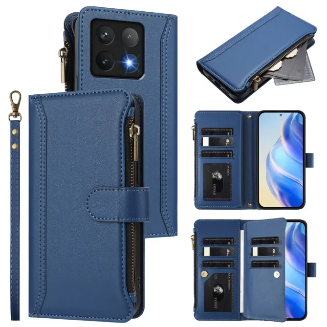 Housse Xiaomi 14T Portefeuille 9 Cartes et Zip