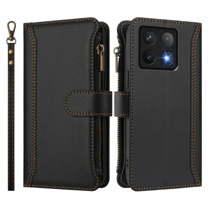 Housse Xiaomi 14T Portefeuille 9 Cartes et Zip