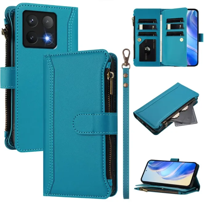 Housse Xiaomi 14T Portefeuille 9 Cartes et Zip