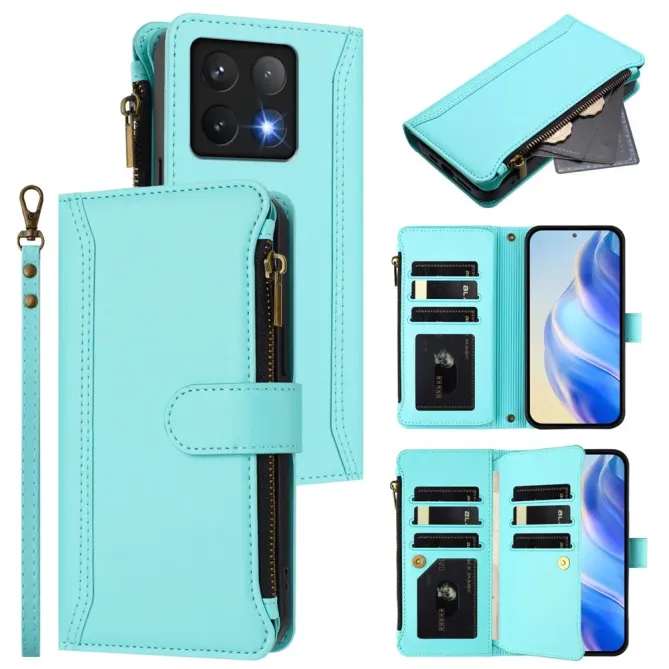 Housse Xiaomi 14T Portefeuille 9 Cartes et Zip