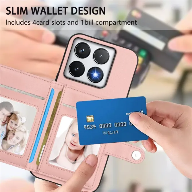 Coque Xiaomi 14T avec Portefeuille Anti-RFID