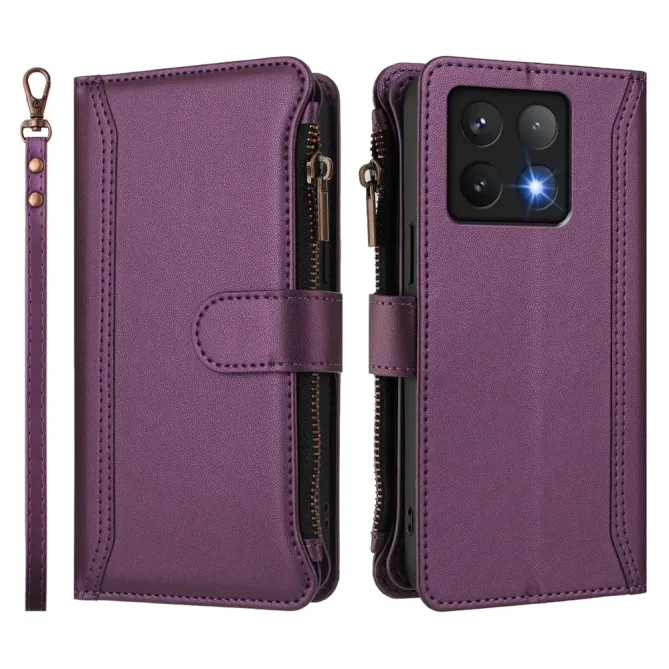 Housse Xiaomi 14T Portefeuille 9 Cartes et Zip