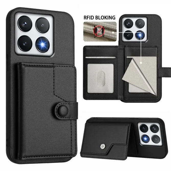 Coque Xiaomi 14T avec Portefeuille Anti-RFID
