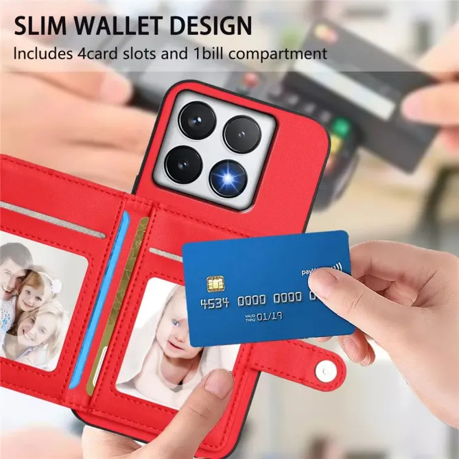 Coque Xiaomi 14T avec Portefeuille Anti-RFID