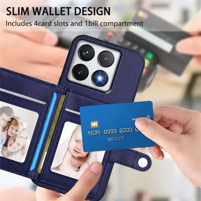 Coque Xiaomi 14T avec Portefeuille Anti-RFID