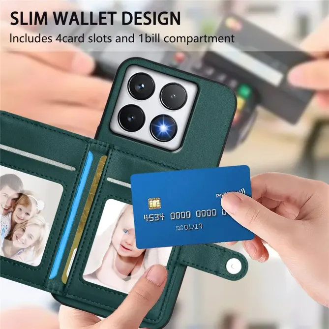 Coque Xiaomi 14T avec Portefeuille Anti-RFID