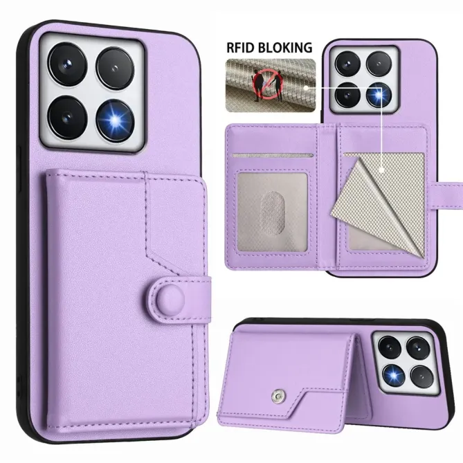 Coque Xiaomi 14T avec Portefeuille Anti-RFID