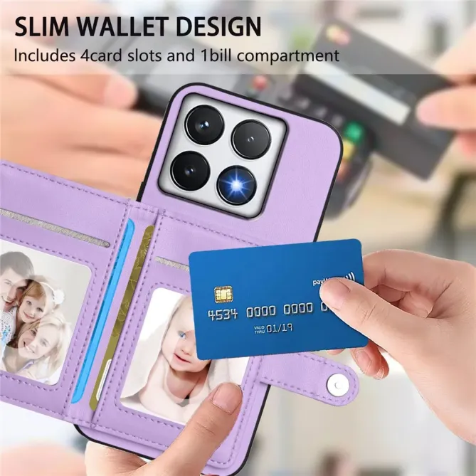 Coque Xiaomi 14T avec Portefeuille Anti-RFID