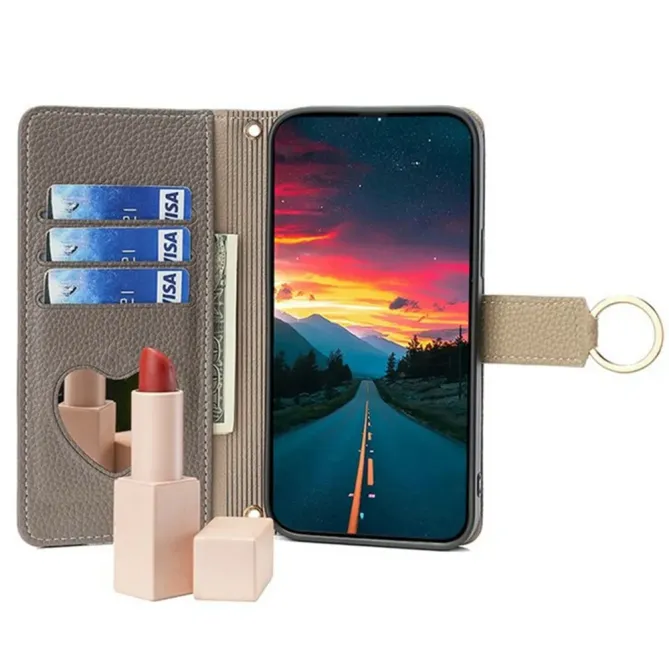 Housse Xiaomi 14T luxury portefeuille avec chaîne