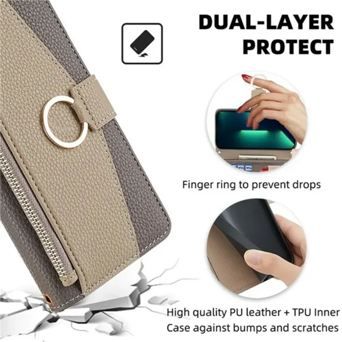 Housse Xiaomi 14T luxury portefeuille avec chaîne