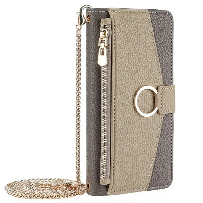 Housse Xiaomi 14T luxury portefeuille avec chaîne
