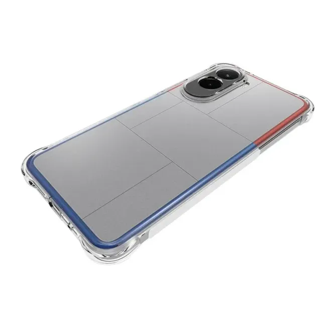 Pack Poco M7 | Coque Coins Renforcés Transparente avec Verre Trempé