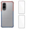 Pack Poco M7 | Coque Coins Renforcés Transparente avec 2 Verre Trempé