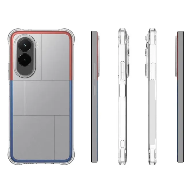 Pack Poco M7 | Coque Coins Renforcés Transparente avec 2 Verre Trempé
