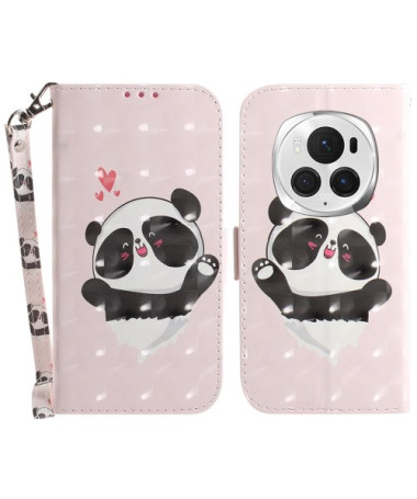 Housse Honor Magic 6 Pro Love Heart Panda