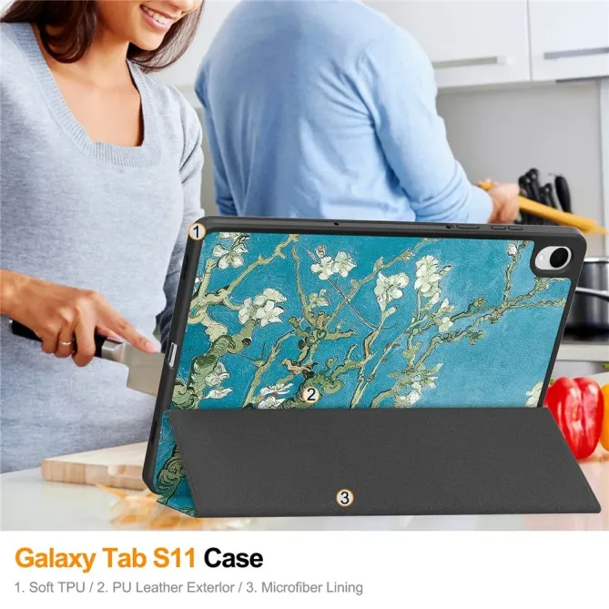 Étui Samsung Galaxy Tab S11 Amandier en Fleurs