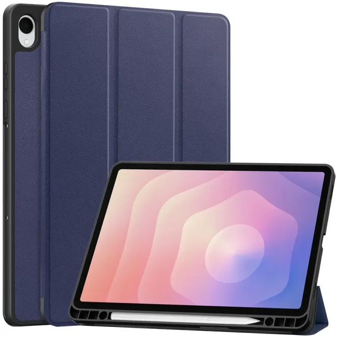 Étui Samsung Galaxy Tab S11 à Support Tri-plis et Porte-Stylet