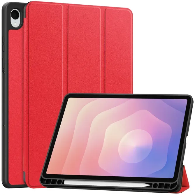 Étui Samsung Galaxy Tab S11 à Support Tri-plis et Porte-Stylet