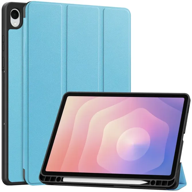 Étui Samsung Galaxy Tab S11 à Support Tri-plis et Porte-Stylet
