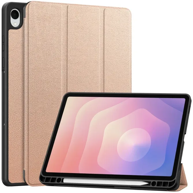 Étui Samsung Galaxy Tab S11 à Support Tri-plis et Porte-Stylet