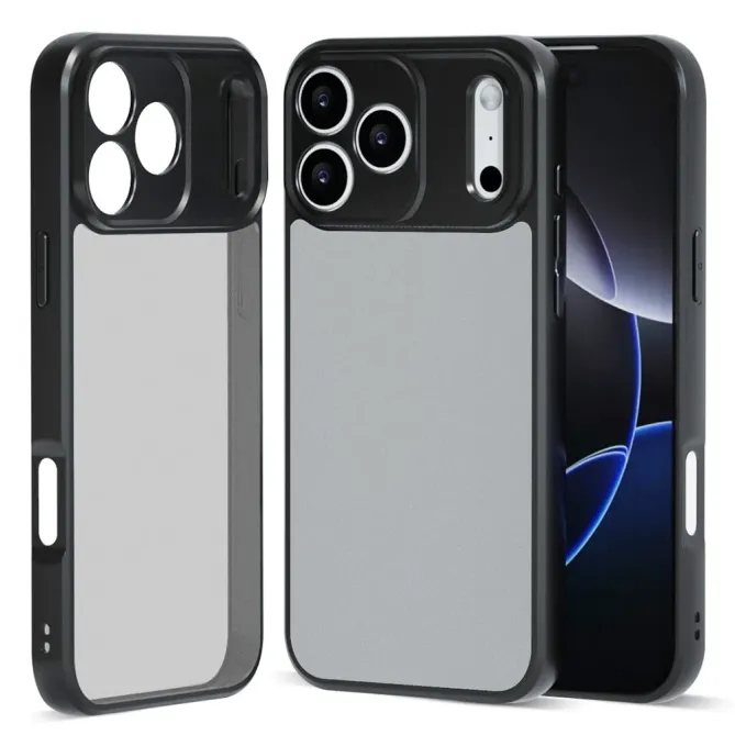 Coque iPhone 17 Pro Max Transparente Noire Mate | Eclipse
