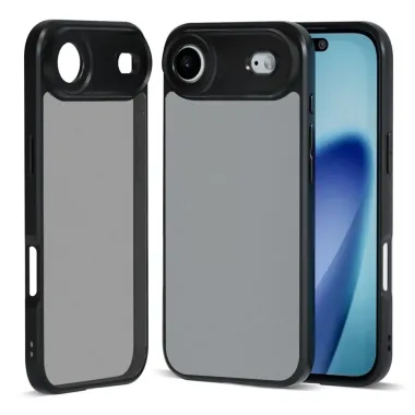 Coque iPhone Air Transparente Noire Mate | Eclipse