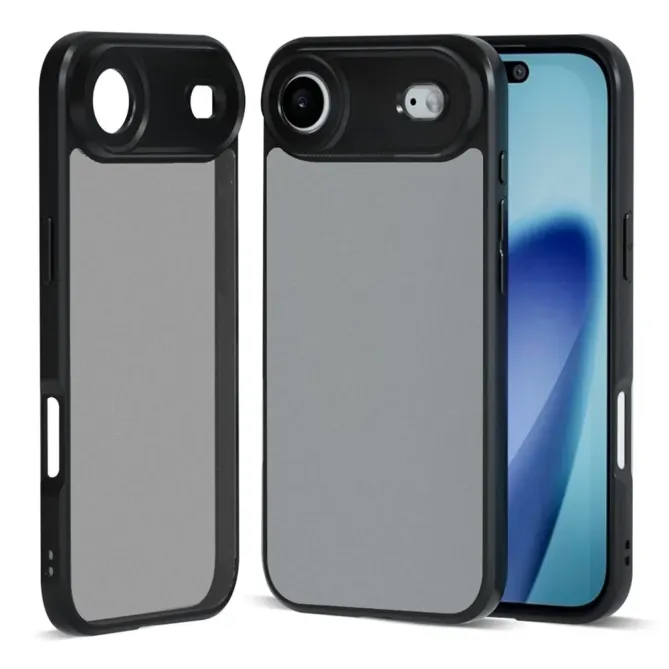 Coque iPhone Air Transparente Noire Mate | Eclipse
