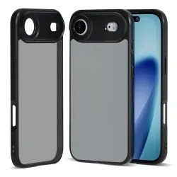 Coque iPhone Air Transparente Noire Mate | Eclipse