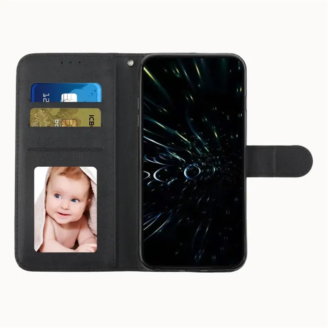 Housse Oppo Reno 14 5G Effet Cuir Lignes Gravées