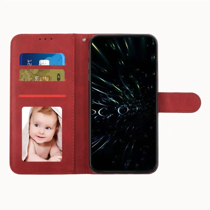 Housse Oppo Reno 14 5G Effet Cuir Lignes Gravées